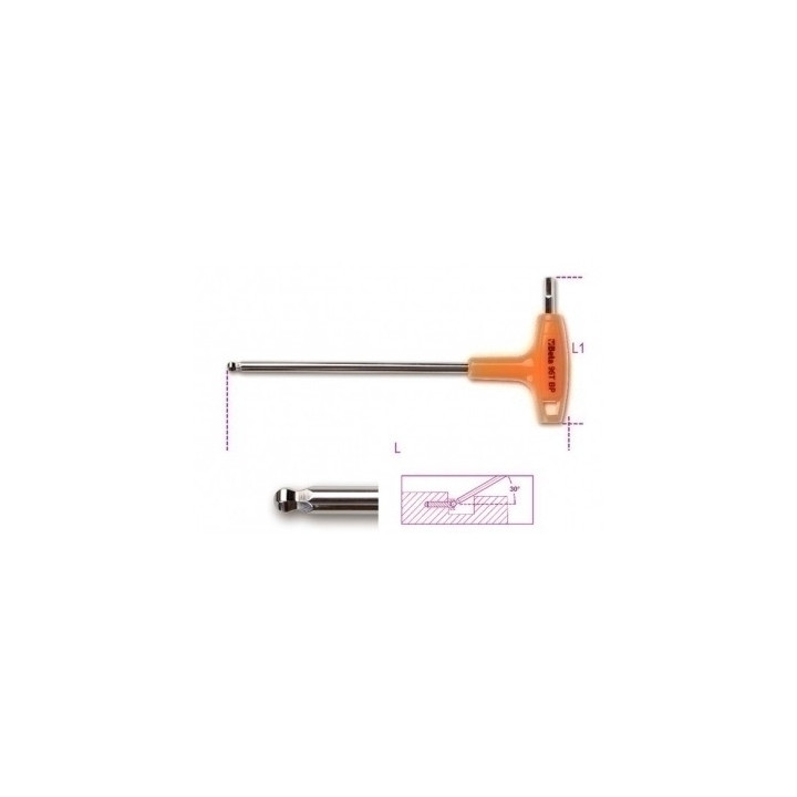 96TBP - CHIAVE MASCHIO ESAGON. PIEGATA mm 5