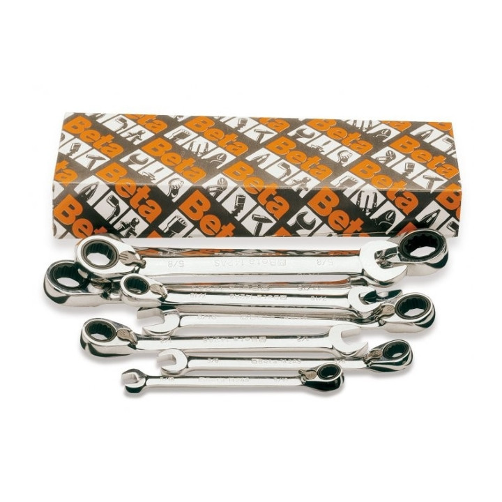 142AS/8 -  SERIE DI 8 CHIAVI COMBINATE IN POLLICI
