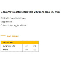 259.01 - GONIOMETRO AD ASTA SCORREVOLE