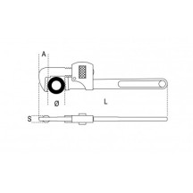 360 -  GIRATUBI Mod.STILLSON mm 450 - 2" GAS