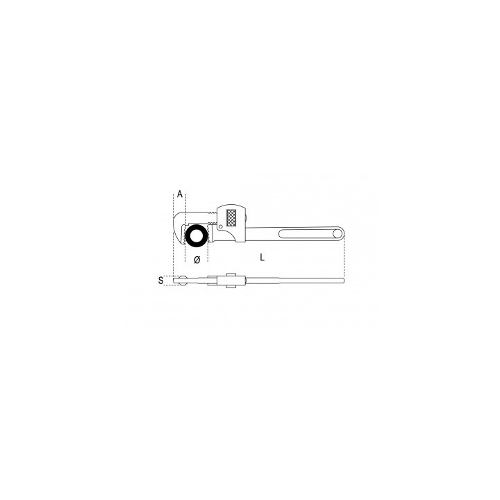 360 -  GIRATUBI Mod.STILLSON mm 450 - 2" GAS