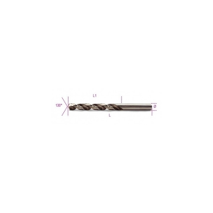 415- 2,5 mm - PUNTA CORTA IN ACCIAIO HSS-CO 8%