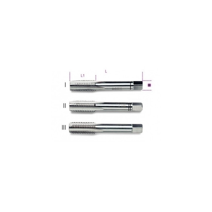 431 M6x1 - SERIE DI 3 MASCHI A MANO