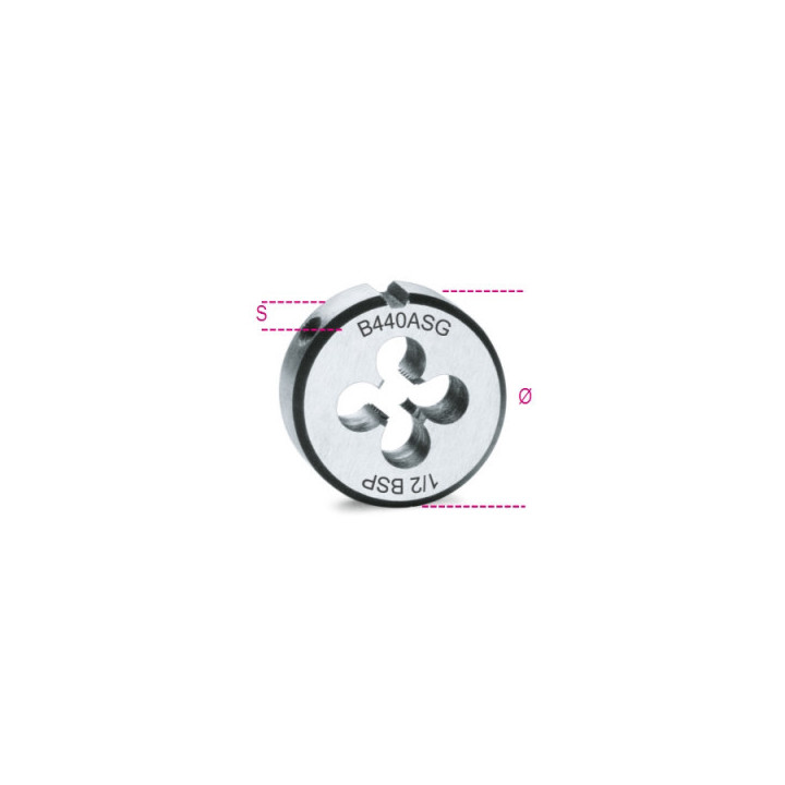440ASG -  FILIERA TONDA GAS 3/4"x14 - D=50,8 mm