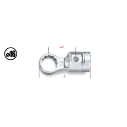 652 - CHIAVE POLIGONALE 14 mm PER BARRE