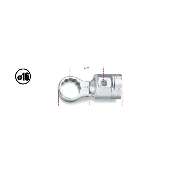 652 - CHIAVE POLIGONALE 14 mm PER BARRE