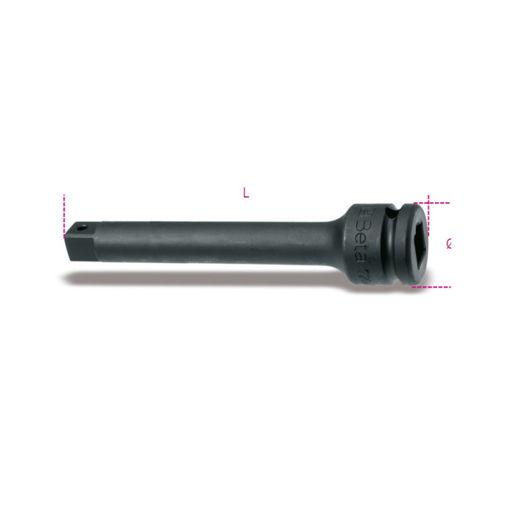 728/22L -  PROLUNGA 3/4" MACCHINA CON ATTACCHI