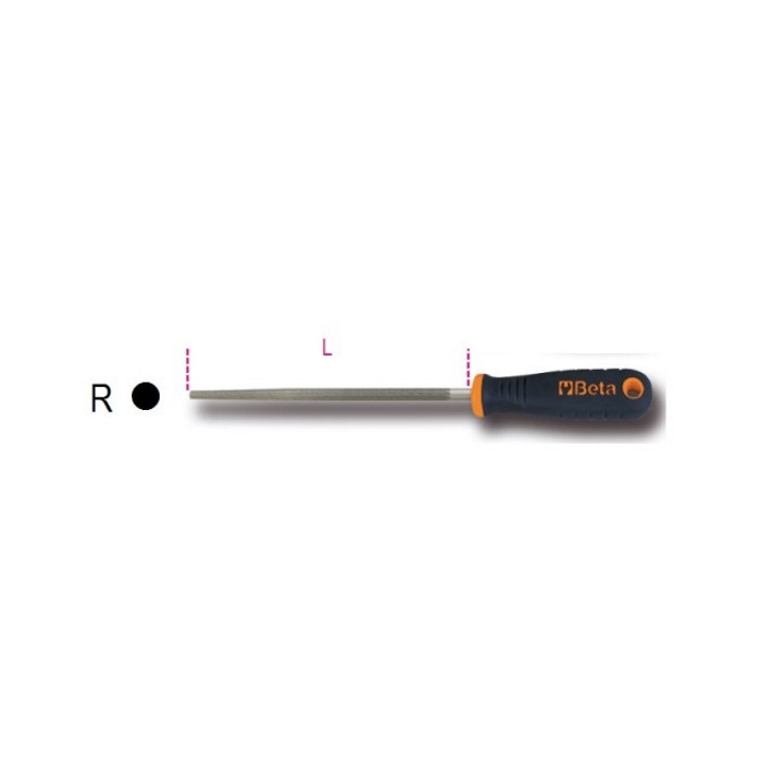 1719BMX6/R- LIMA L=150 mm TONDA   DOLCE 6" CON
