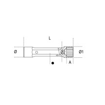 930 -  CHIAVE A TUBO Dp mm 27x29 POLIGONALE