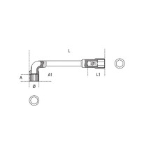 933 -  CHIAVE A PIPA DOPPIA mm 17x17 ESAG.