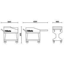 A - C25 - CARRELLO TANK VUOTO COPERCHIO CHIUSURA
