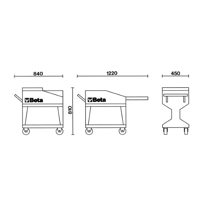 A - C25 - CARRELLO TANK VUOTO COPERCHIO CHIUSURA
