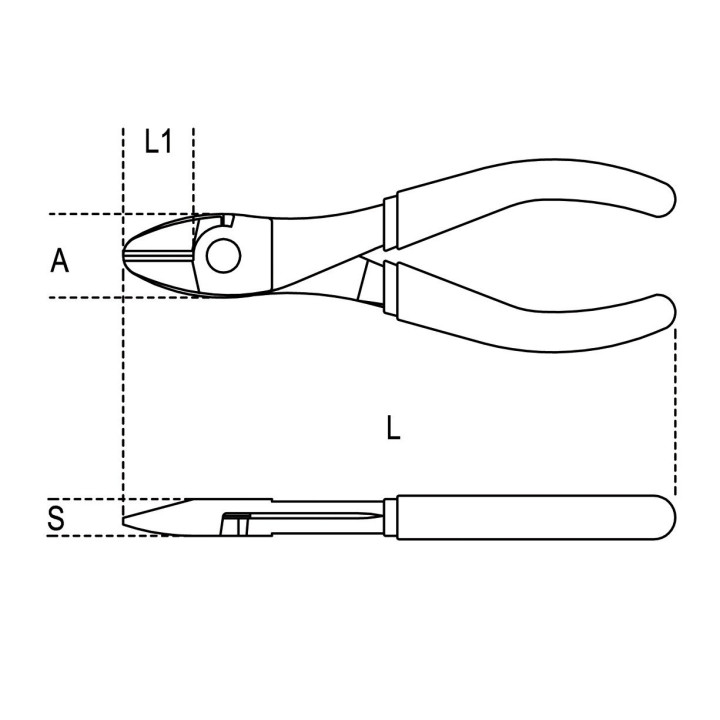 1084 - TRONCHESE mm 200 TAGLIENTI DIAGONALI