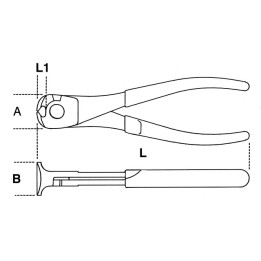 1088MQ - TRONCHESE mm 160 A TAGLIENTI FRONTALI
