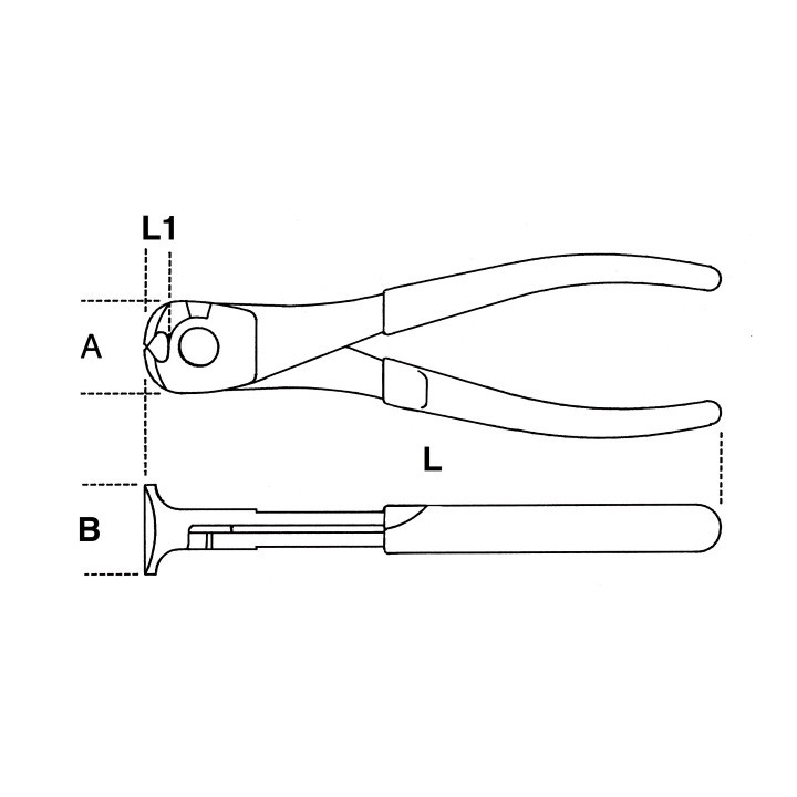 1088MQ - TRONCHESE mm 160 A TAGLIENTI FRONTALI