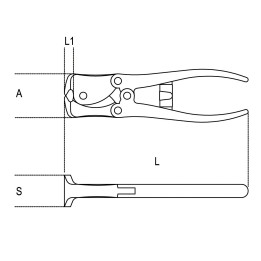 1092V-180 mm - TRONCHESE A DOPPIA LEVA