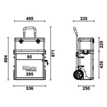 C41S - TROLLEY PORTAUTENSILI A DUE MODULI