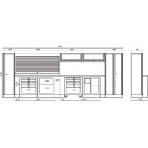 C55 - COMBINAZIONE COMPLETA ARREDO OFFICINA