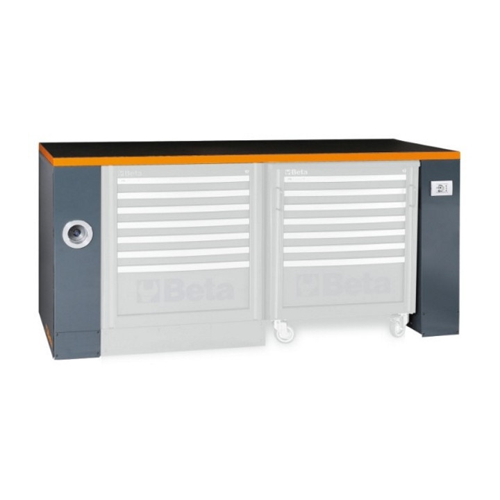 C55PRO B/2 - BANCO DI LAVORO DA 2 Mt PER ARREDO