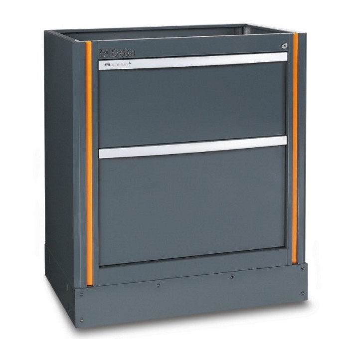 C55M2 - MODULO FISSO CON DUE CASSETTI PER ARREDO