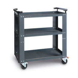 C55T3 - CARRELLO CON 3 RIPIANI RICOPERTI IN GOMMA