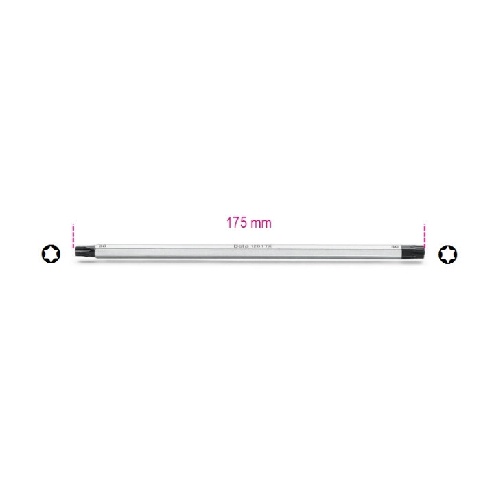 1281TX/4 CHIAVI MASCHIO BIVALENTI TORX  T7-9