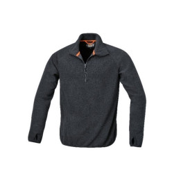 7635N-M - MICROPILE ZIP CORTA 180g - NERO