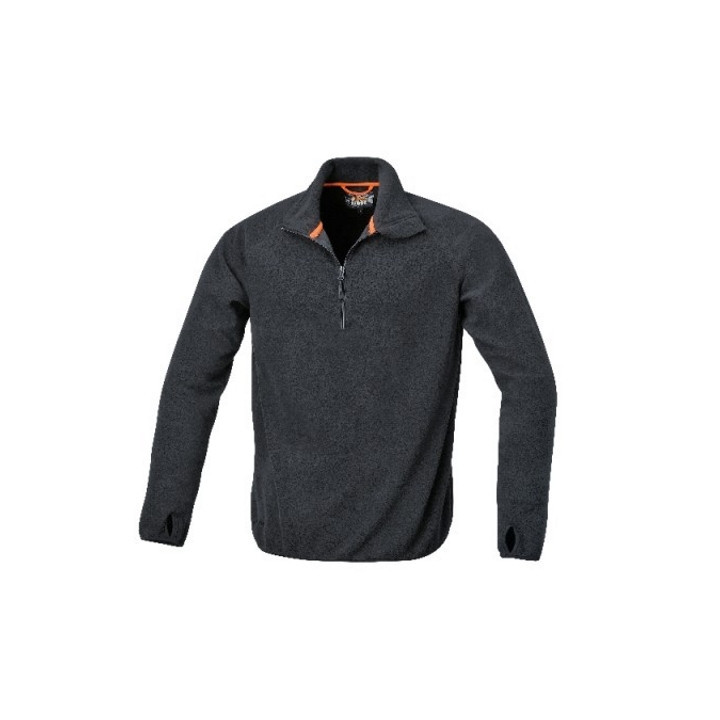 7635N-L - MICROPILE ZIP CORTA 180g - NERO