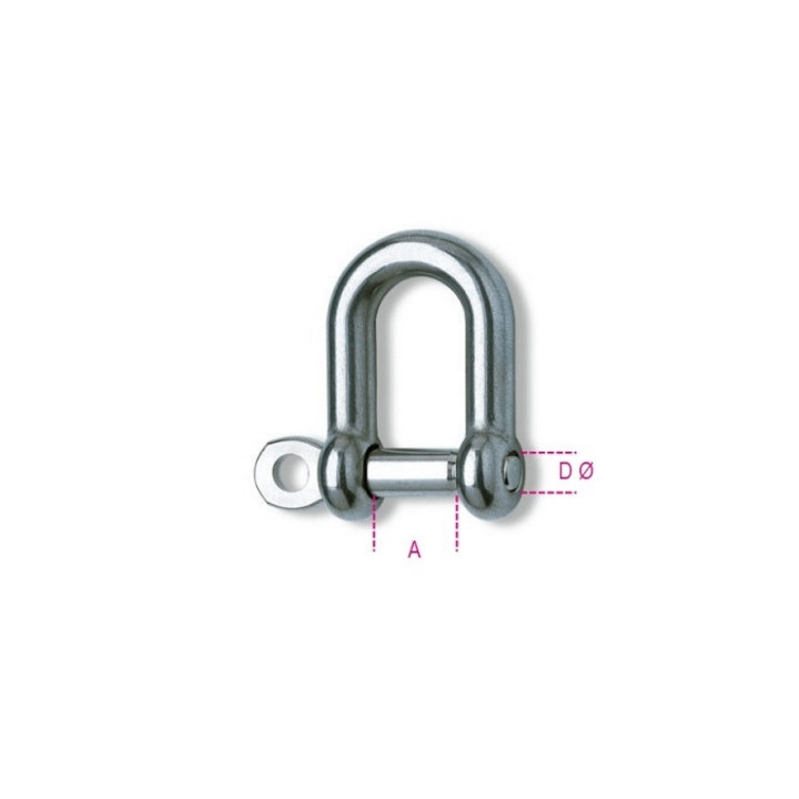 Robur 8225-Ø=10 mm  - GRILLO DIRITTO INOX AISI 316