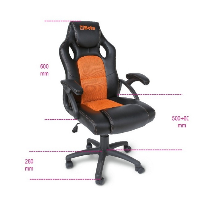 A -9563G (Beta Collection) - POLTRONA DA UFFICIO