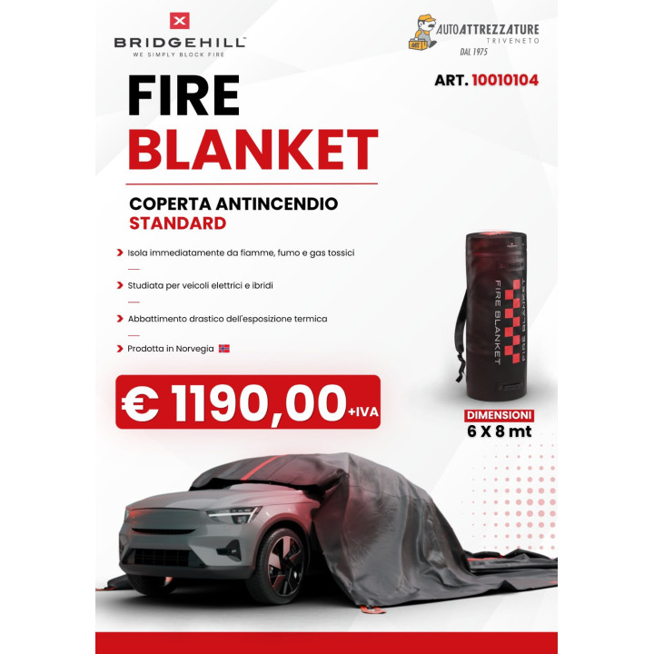 COPERTA CAR STANDARD ANTINCENDIO MIS.6 x 8 m