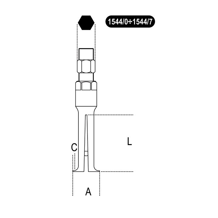 1544/1 - ESPANSORE A SETTORI PER INTERNI 9÷12 mm