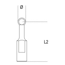 1547KP/1 - SET 3 COPPIE TERMINALI A FALSA SFERA