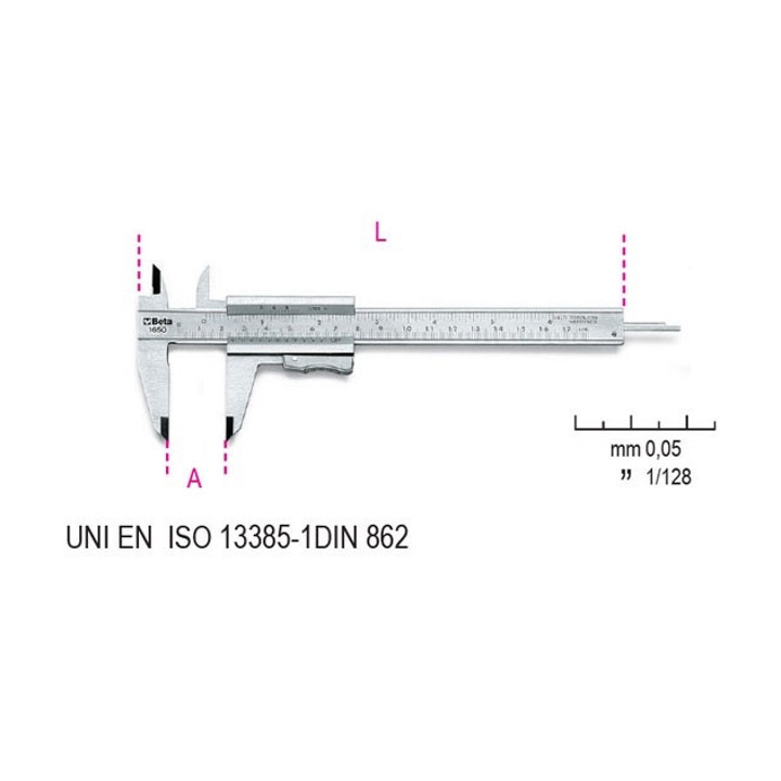 A - 1650 - CALIBRO A CORSOIO LETTURA VENTESIMALE