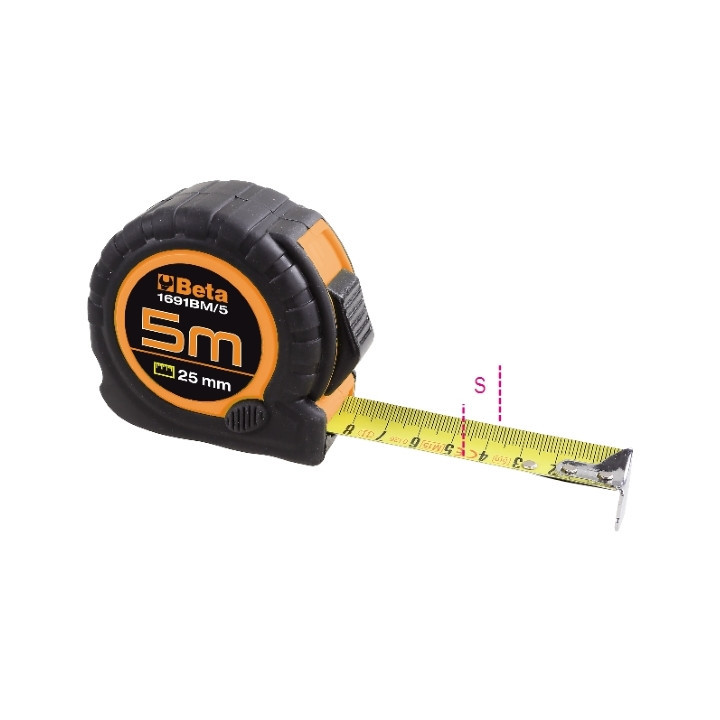 1691BM/10 -  FLESSOMETRO Mt 10x32 mm C/CASSA