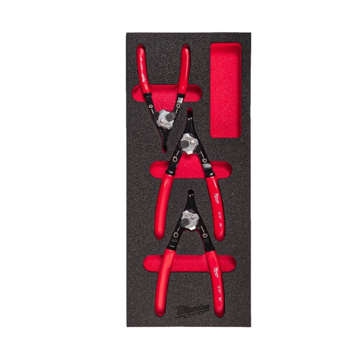 SET PINZE REVERSIBILI x ANELLI ELASTICI - 3 PEZZI
