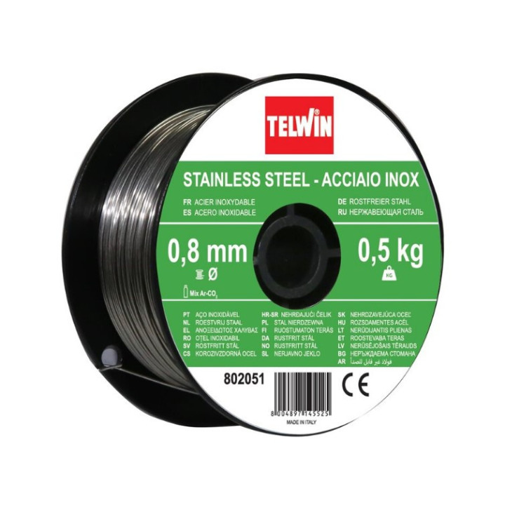 BOBINA FILO ACC. INOX Ø=0,8 mm - Kg 0,50