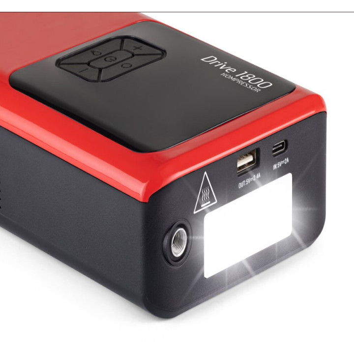 DRIVE 1800 KOMPRESSOR 12V - AVVIATORE 1800A MAX