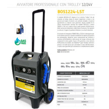 BOS 1224 - LST - VVIATORE PORTAT. "TROLLEY" 12/24 Volt