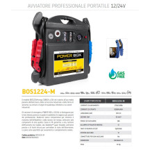 BOS 1224-M - AVVIATORE PORTATILE 12/24 Volt