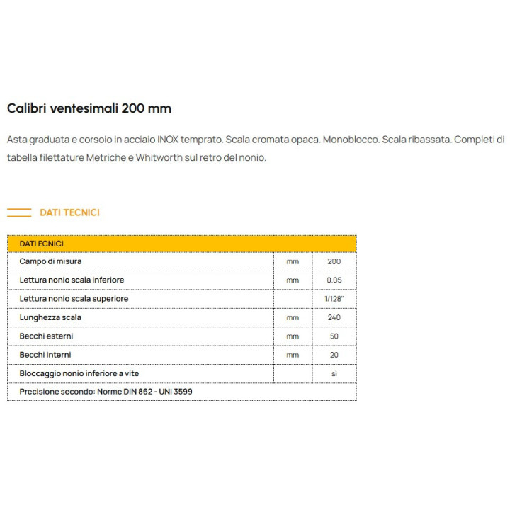 CN20 - CALIBRO A CORSOIO VENTESIMALE