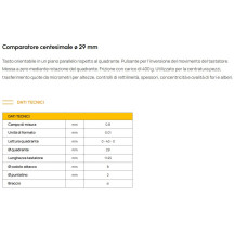 SC20/E - COMPARATORE CENTESIMALE Ø 29 mm
