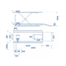 196/P - SOLLEVATORE PER MOTO PORTATA 500 Kg