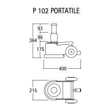 P 102 - SOLLEVATORE OLEOPNEUMATICO