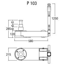 P 103 -  SOLLEVATORE OLEOPNEUMATICO