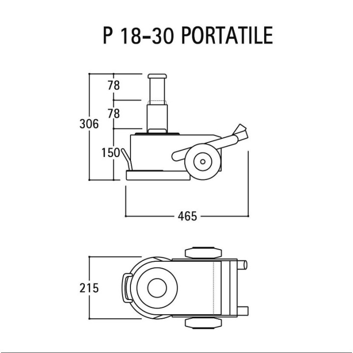 P 18-30 -  SOLLEVATORE OLEOPNEUMATICO