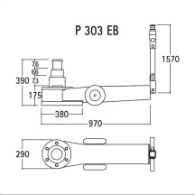 P 303 EB - SOLLEVATORE OLEOPNEUMATICO