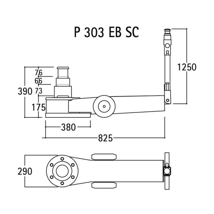 P 303 EB SC -  SOLLEVATORE OLEOPNEUMATICO