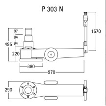 P 303 N -  SOLLEVATORE OLEOPNEUMATICO