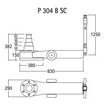 P 304 BSC - SOLLEVATORE OLEOPNEUMATICO